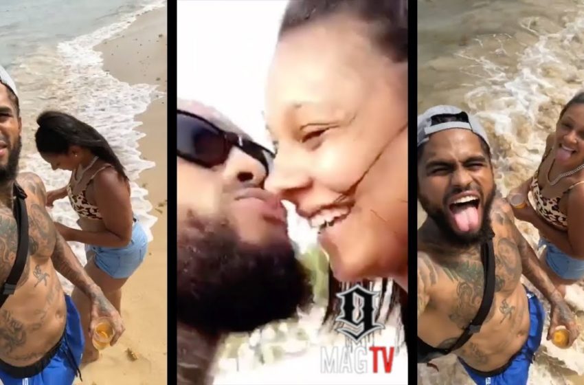  Dave East Gets His Baby Mama’s Name Tattooed On His Neck