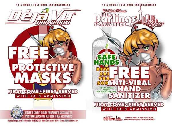  Deja Vu Strip Clubs Offering Free Face Masks And Hand Sanitizer