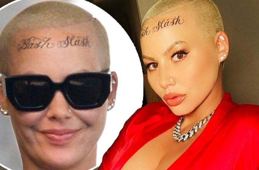 Amber Rose’s Forehead Tattoos Have Mysteriously Disappeared In New Clip