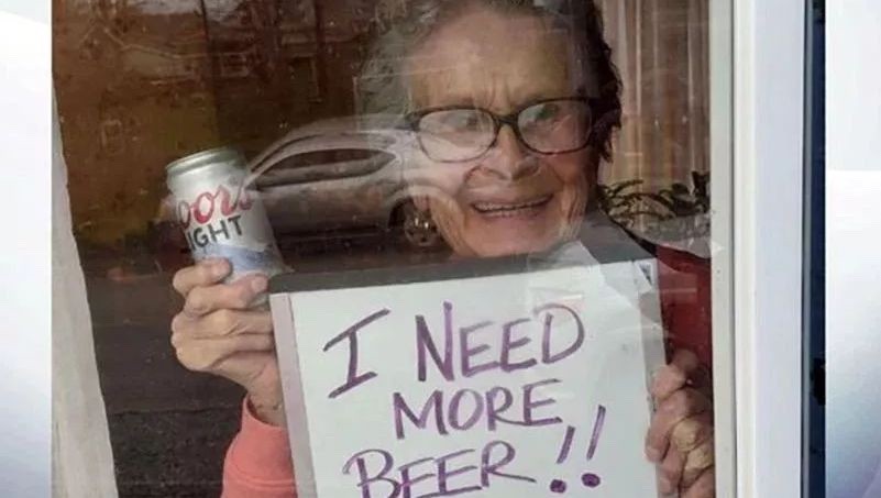  93-Year-Old Grandma Goes Viral Asking For “More Beer” To Survive Coronavirus Outbreak