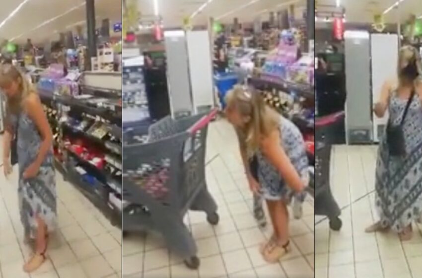  Maskless Woman Takes Thong Off, Puts It Over Her Face in Grocery Store