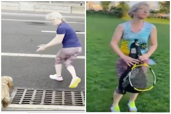  “Downtown Karen” Filmed Using Racist Comments & Trying To Have Puppy Run Into Traffic