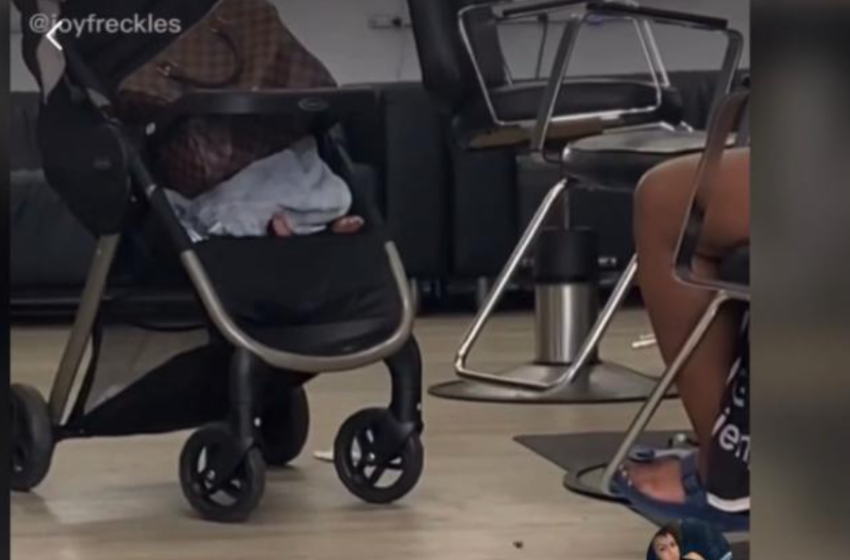 Viral TikTok Video Shows Baby At Salon Buried Under Purse