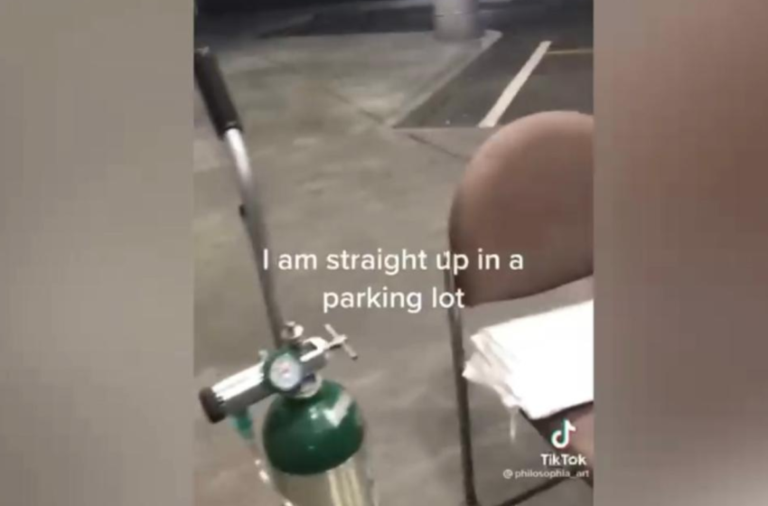  Viral Video Shows TikToker Receiving Treatment In Hospital Parking Lot Because They ‘Had No Beds’