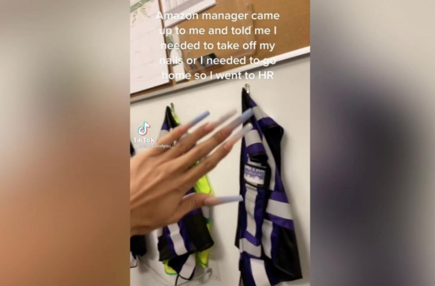  Amazon Worker Outraged After Getting Dress Code Violation For Wearing Long Nails, Says He Went To HR