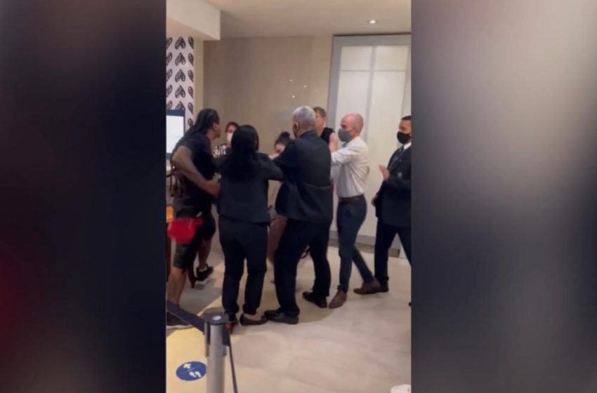  Woman Attacks Man In Hilton Hotel Lobby After He Was Reportedly Served First