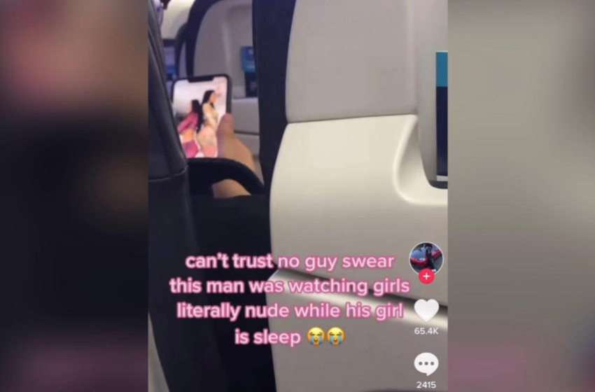  Man Captured Watching Explicit Videos Of Women On The Plane While His Girlfriend Slept Next To Him