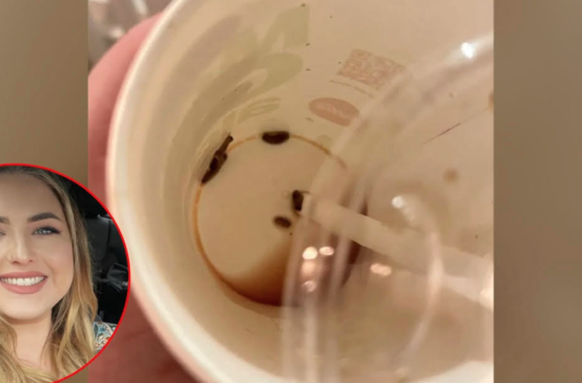  Pregnant Woman Shocked After Discovering Maggots At Bottom Of Her McDonald’s Soda