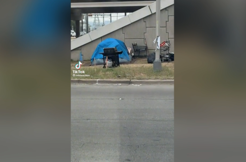  Man Slams Homeless People For Having Gas Grill