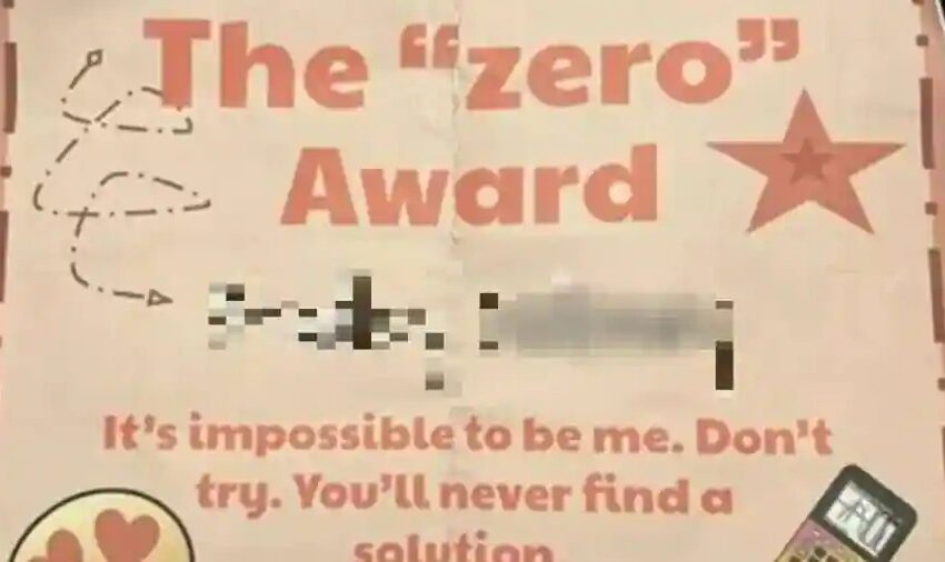  Mom Outraged After Son Receives ‘Zero Award’ From Teacher, According To Reports