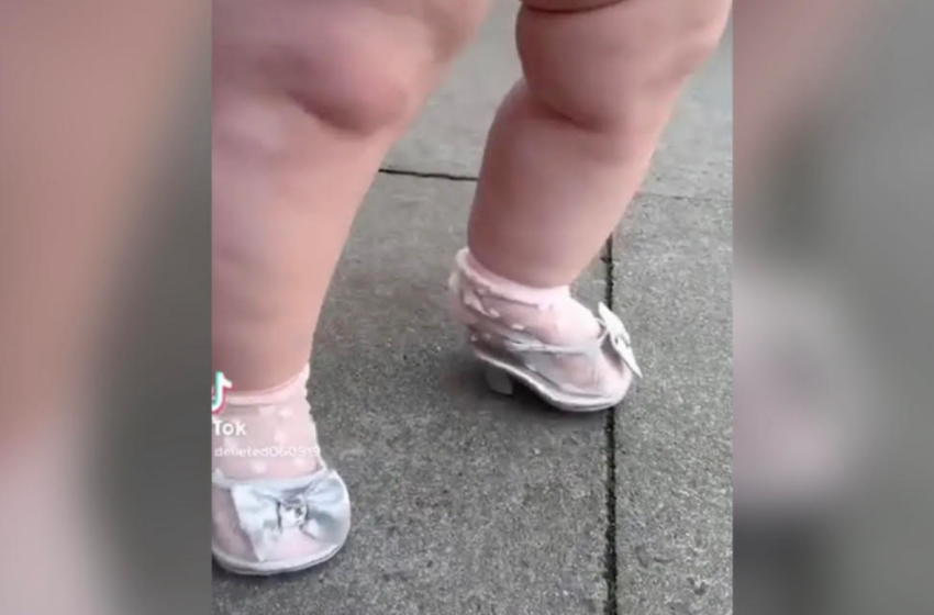  Mother Receives Backlash After Putting Her Baby In ‘Heels’ In Viral Video 