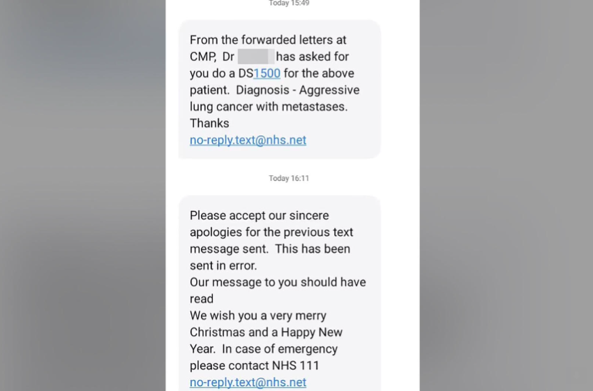  Nearly 8,000 Patients Left In Awe After Receiving Accidental Text Message From Doctor’s Office Saying That They’re Dying Of Cancer Instead Of Holiday Greeting 