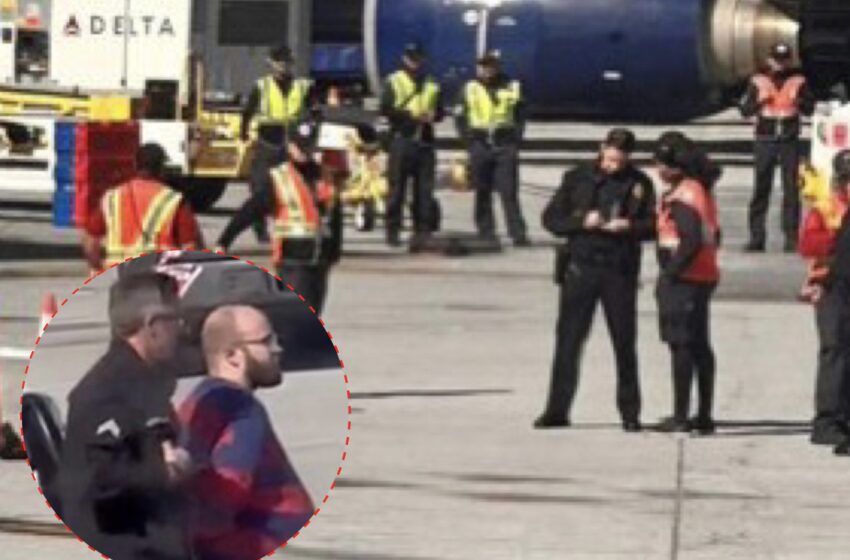  Delta Passenger Arrested After Opening Plane Door, Activating Emergency Slide, And Sliding Down 